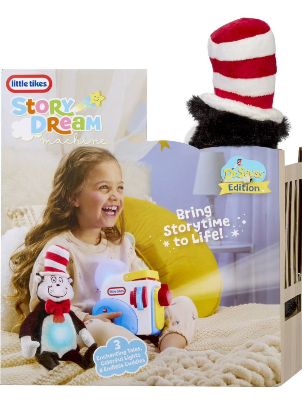 NEW Little Tikes Story Dreamers Cat in the Hat Plush Story Books Audio Toy